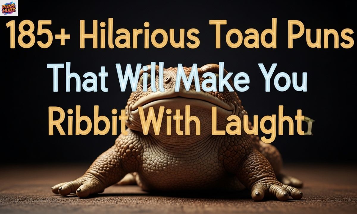 185+ Hilarious Toad Puns That Will Make You Ribbit With Laughter