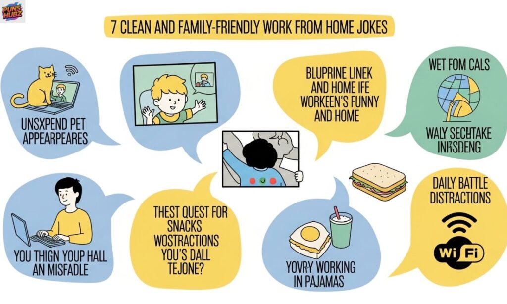 7. Clean and Family-Friendly Work From Home Jokes
