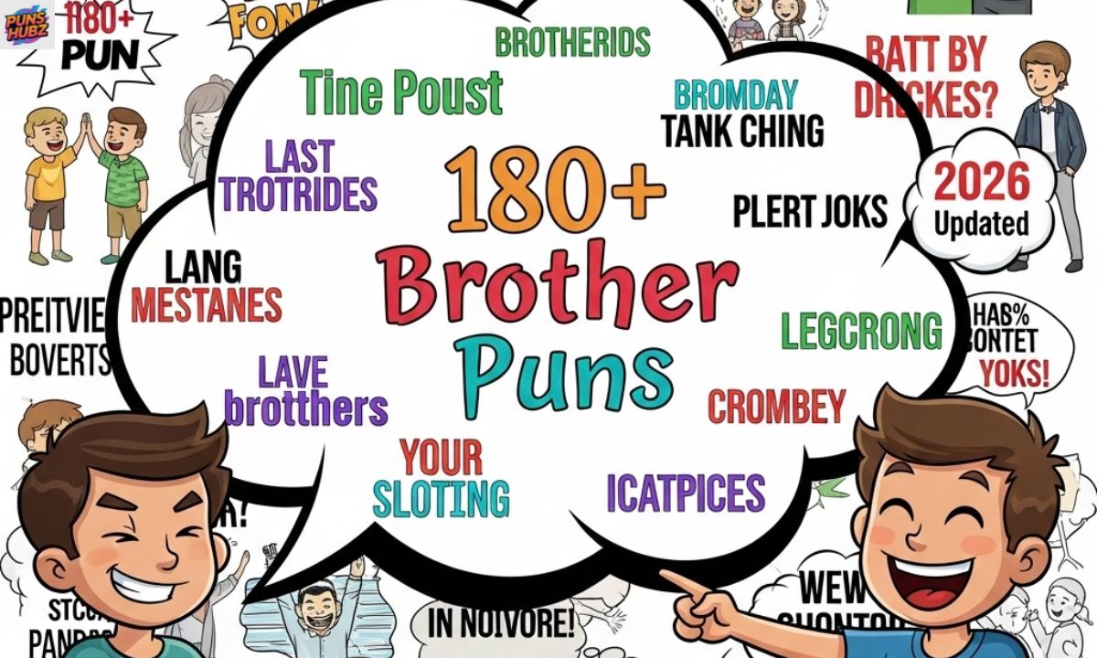 180+ Brother Puns That Will Crack You Up 😂👬 Hilarious Jokes & Wordplay 2026 updated