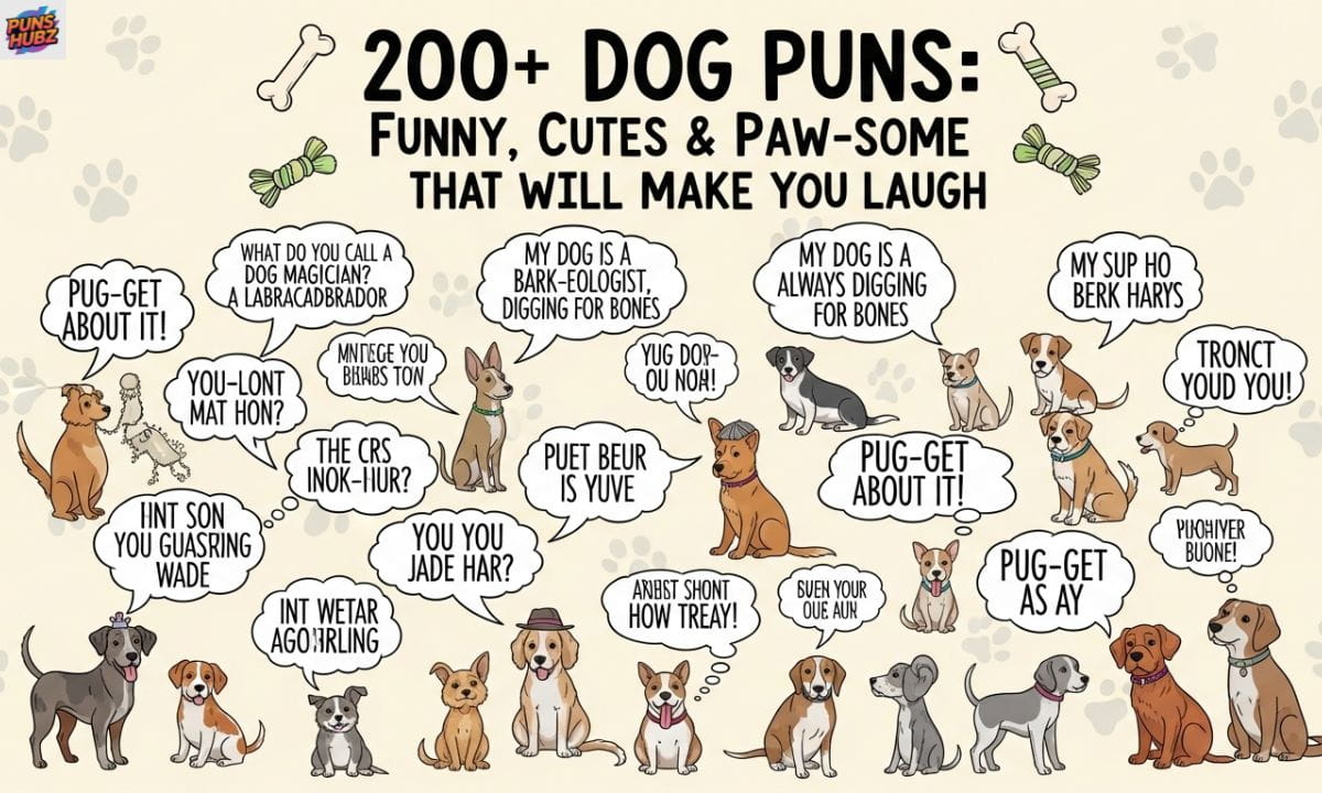 200+ Dog Puns Funny, Cute & Paw-some Jokes That Will Make You Laugh (1)